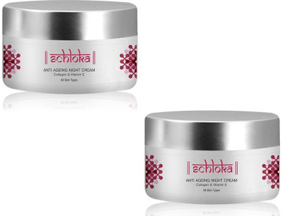Modicare Schloka Anti Ageing Night Cream cottagen and Vitamin E (pack of 2)(100 ml)