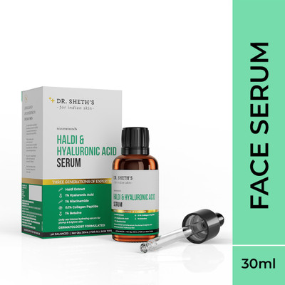 Dr. Sheth's Haldi & Hyaluronic Acid Serum for Intense Hydration & Plump Skin(30 ml)