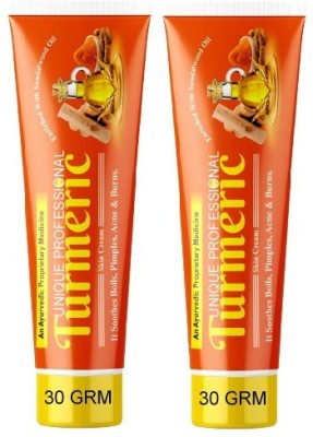 UNIQUE PROFESSIONAL TURMERIC CREAM 30 GRM PACK OF 2(30 g)