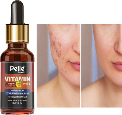 Pelle Beauty vitamin c & e face serum 30ml for women and men_30ml(30 ml)