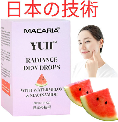 MACARIA YUII Dew Drops Watermelon Burst Radiance Elixir By Japanese Technology(30 ml)