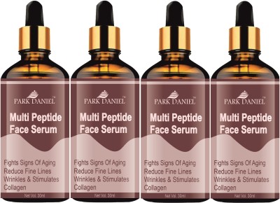 PARK DANIEL Multi Peptide Face Serum for Repair & Smoothen Wrinkles (30ml) Pack of 4(120 ml)