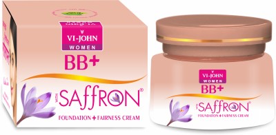 VI-JOHN WOMEN Saffron BB+ Cream Foundation + Fairness Cream Pack Of 1(50 g)