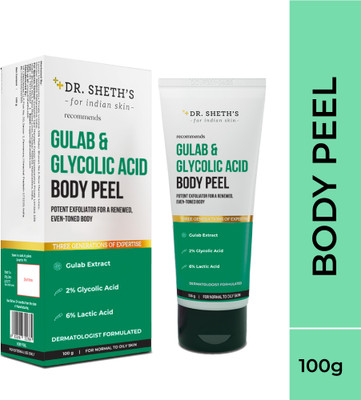 Dr. Sheth’s Gulab & Glycolic Acid Body Peel | Potent Exfoliator For Even-Toned Skin(100 g)