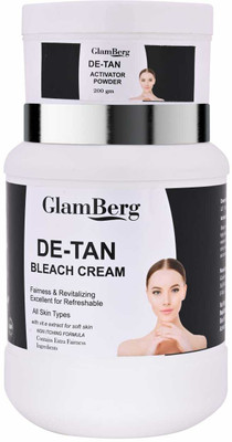 Glamberg De-Tan Bleach Cream 1 Kg With Activator(1000 g)