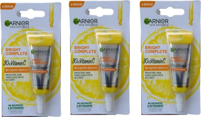 GARNIER Bright Complete Vitamin C Booster Serum 7ML*3=21ml (PACK OF 3)(21 ml)