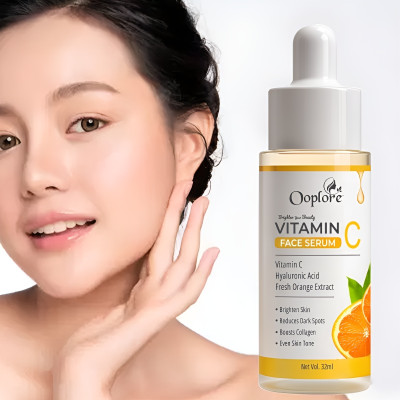 Ooplore Vitamin C Serum With Hyaluronic Acid & Orange Ext For Skin Brightening(32 ml)
