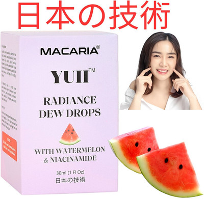 MACARIA YUII Dew Drops Watermelon Instant Glowing Skin By Japanese Technology(30 ml)