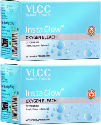 VLCC Insta Glow Oxygen Bleach (Pack of 2)(51.4 g)