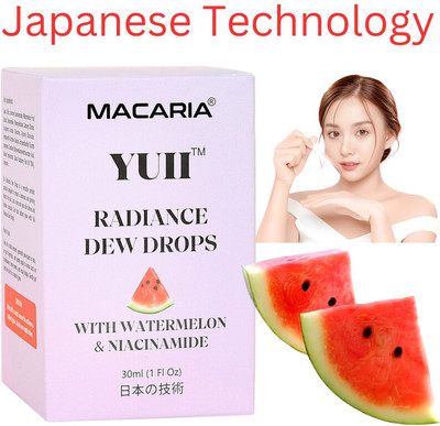 MACARIA Yuii Radiance Dew Drops with Watermelon Niacinamide + Vitamin E(30 ml)