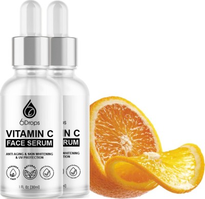 6Drops Advance & Pure Vitamin C With Vitamin E Fairness Serum for a Brighter(60 ml)