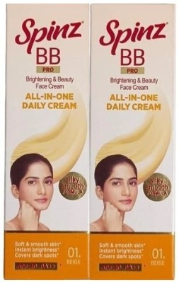 Spinz BB PRO Brightening & Beauty Face Cream - 2 x 29g Packs(58 g)