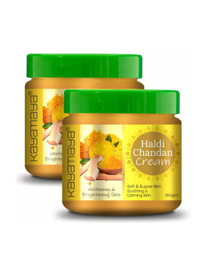 Kayamaya Haldi Chandan Cream for Whitening & Brightening Skin - Pack of 2(200 g)