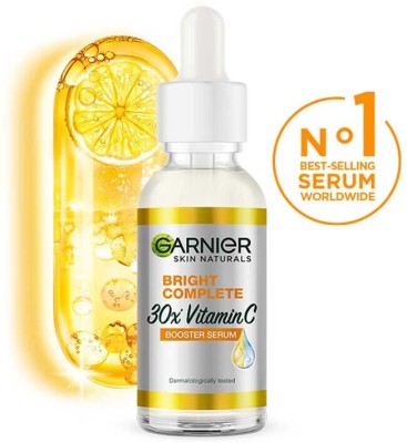 GARNIER Bright Complete 30X Vitamin C Face Serum, Glowing Skin & Spot Reduction(30 ml)