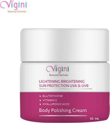 Vigini Skin Lightening Bright Glutathione Hyaluronic Kojic Acid Body Polishing cream(50 ml)