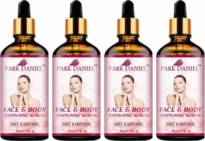PARK DANIEL Face and Body Skin Whitening Serum Uneven tone,Reduce Dark Spot Pack of 4(30 ml)(120 ml)