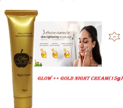 Glow plus Gold ++ For Instant Glow And Skin Brightening Night Cream(15 g)
