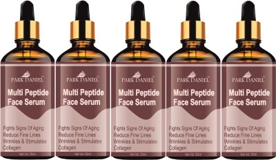 PARK DANIEL Multi Peptide Face Serum for Repair & Smoothen Wrinkles (30ml) Pack of 5(150 ml)