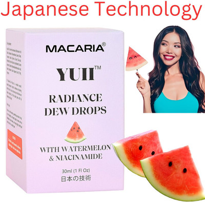 MACARIA Yuii Radiance Watermelon Dew Drops Glow Booster Glow Niacinamide Dew Drops(30 ml)
