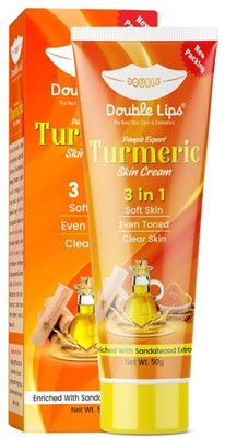 DOUBLE LIPS FAIRNESS TURMERIC CREAM 50 GRM PACK OF 1(50 ml)