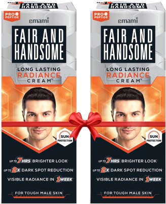 FAIR AND HANDSOME Long Lasting Radiance Cream|2X Spot Reduction|Brighter Look Pack of 2(120 g)