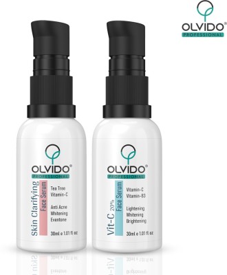 Olvido Combo of Skin Clarifying and Vitamin - C Face Serum Pack of 2(60)