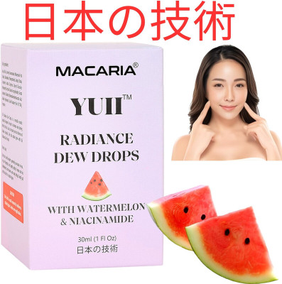 MACARIA YUII Watermelon Dewy Melon Luminescence Serum By Japanese Technology(30 ml)