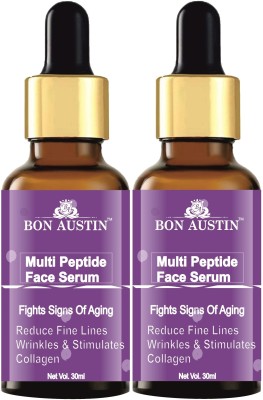 Bon Austin Multi Peptide Face Serum for Repair & Smoothen Wrinkles (30ml) Pack of 2(60 ml)