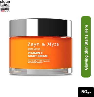 ZM Zayn & Myza Vitamin C Night Cream - Rejuvenate, Brighten & Hydrate Skin Overnight(50 g)