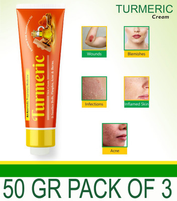 UNIQUE PROFESSIONAL FACE PACK HALDI CHANDAN CREAM 50 GR PACK OF 3(150 g)
