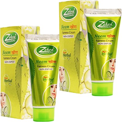 MOSKLIN ZOHRA NEEM KHEERA SKIN CREAM FOR BRIGHTER & CLEANSING SKIN PACK OF 50gm x 2(100 g)