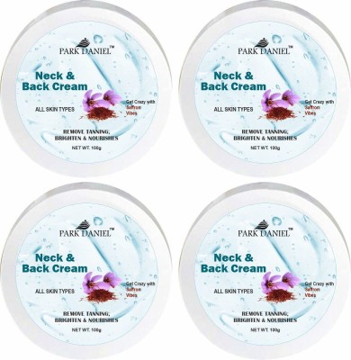 PARK DANIEL Neck & Back Brightening Cream - Tan Removal Skin Moisturize Pack of 4(100 grams)(400 g)