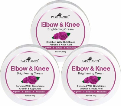 PARK DANIEL Elbow & Knee Brightening Cream - Enrich with Kojic Acid Pack of 3(100 grams)(300 g)