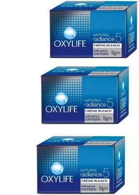 Oxylife Radiance 5 Creme Bleach 9g (Pack of 3)(27 g)