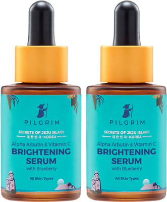 Pilgrim Alpha Arbutin & Vitamin C Brightening Serum (Pack of 2)(60 ml)