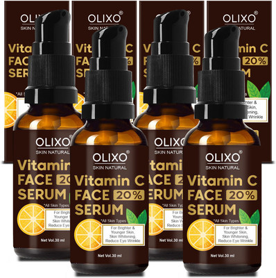 OLIXO 20% Vitamin C Face Serum For Boosts Glow & Fades Dark Spots | Pack Of 2  (120 Ml) For Rs. 217