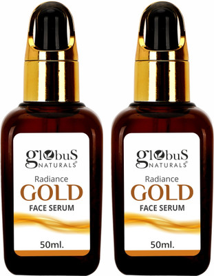 Globus Naturals Gold Radiance Anti Ageing & Brightening Face Serum Set of 2(100 ml)