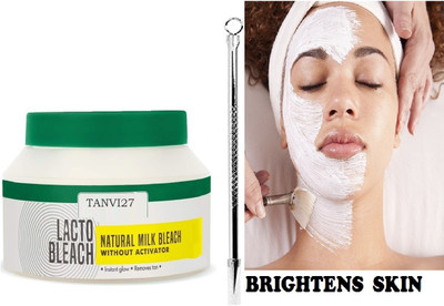 tanvi27 Natural Milk bleach without Activator Instant Glow Remove Tan(60 g)