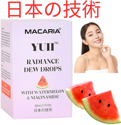 MACARIA YUII Watermelon Dew Drops of Niacinamide Brilliance By Japanese Technology(30 ml)