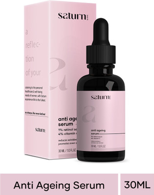 saturn by ghc 1% Retinol Anti Ageing Serum for Face to Reduce Fine Lines and Wrinkles(30 ml)