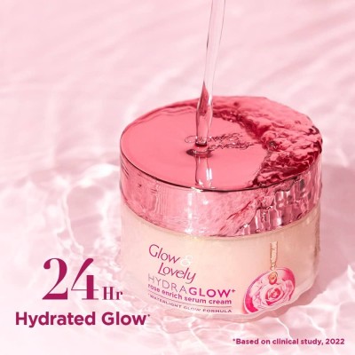 Glow & Lovely Hydra Glow Rose Enrich Serum Cream 25 X 2 (50 g) PACK OF 1(50 g)