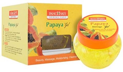 panchvati Papaya Massage Gel Hydrates Skin & Removes Dead Skin Cells 100ml each,(300 ml)