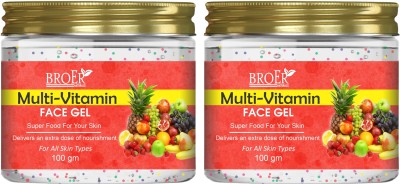 BROER Multi Vitamin Face Gel For Natural Glowing Skin, Super Food for Your Skin(200 g)