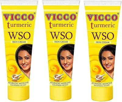 VICCO Turmeric WSO Skin Cream 30GRM Pack of 3(90 g)