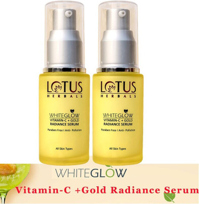LOTUS HERBALS Whiteglow Vitamin C Gold Radiance Serum ( Pack of 2 )( 30ml * 2 )(60 ml)