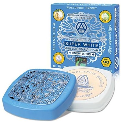 MOVITRONIX WORLD IN PALM Blue Super White Ginseng Pearl Cream Powder Snow Lotus Whitening 30g(30 ml)