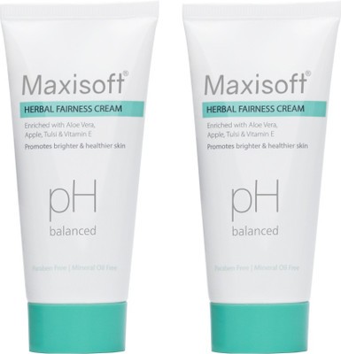 Maxisoft Herbal Fairness Cream | With Apple & Mulberry | All Skin Types 50 gm(100 g)