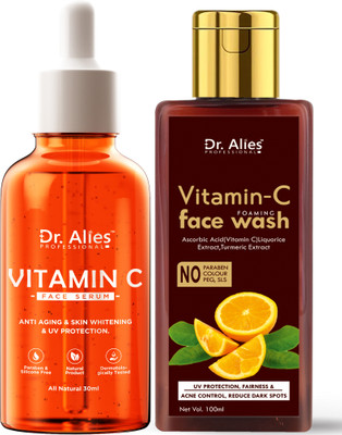 Dr. Alies Professional Vitamin C Face Serum with Vitamin C Facewash for skin care(2 Items in the set)