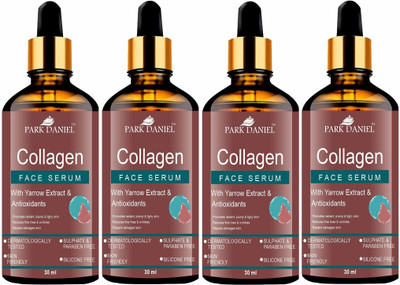 PARK DANIEL Collagen Face Serum for Soft & whitening Skin | All Skin Types (30ml) Pack of 4(120 ml)