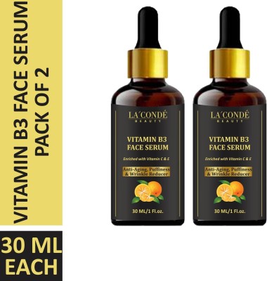 La'Conde Beauty Vitamin B3 Serum- For Skin Nourishement & Shining Combo pack of 2 Bottles of 30 ml(60 ml)(60 ml)